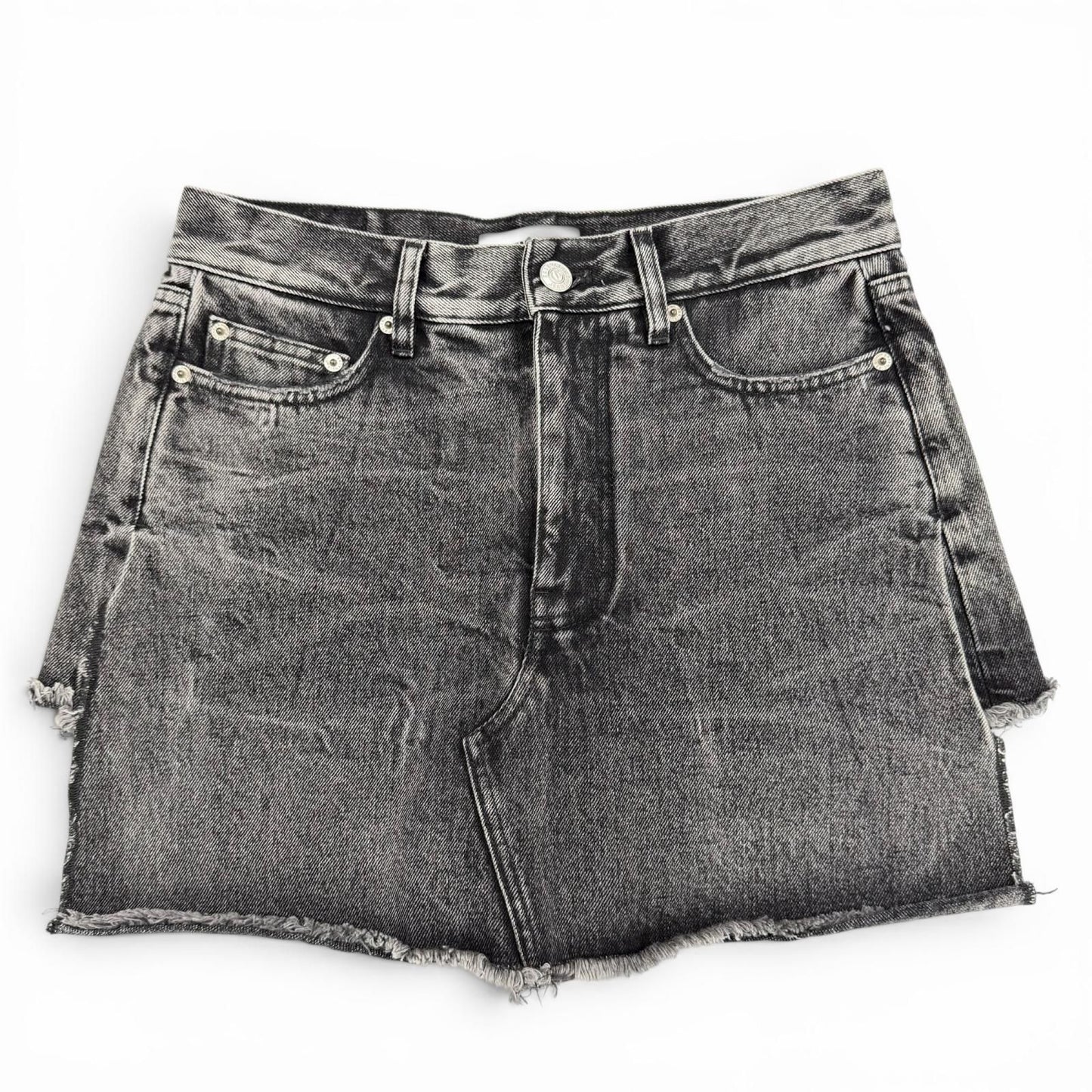 Balenciaga Cotton 100% Logo Patch Denim Shorts Black 34 Recommended