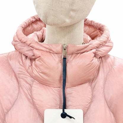 Moncler Anthon Logo Patch with Hood Down Jacket Pink 0 Hanger — view 4