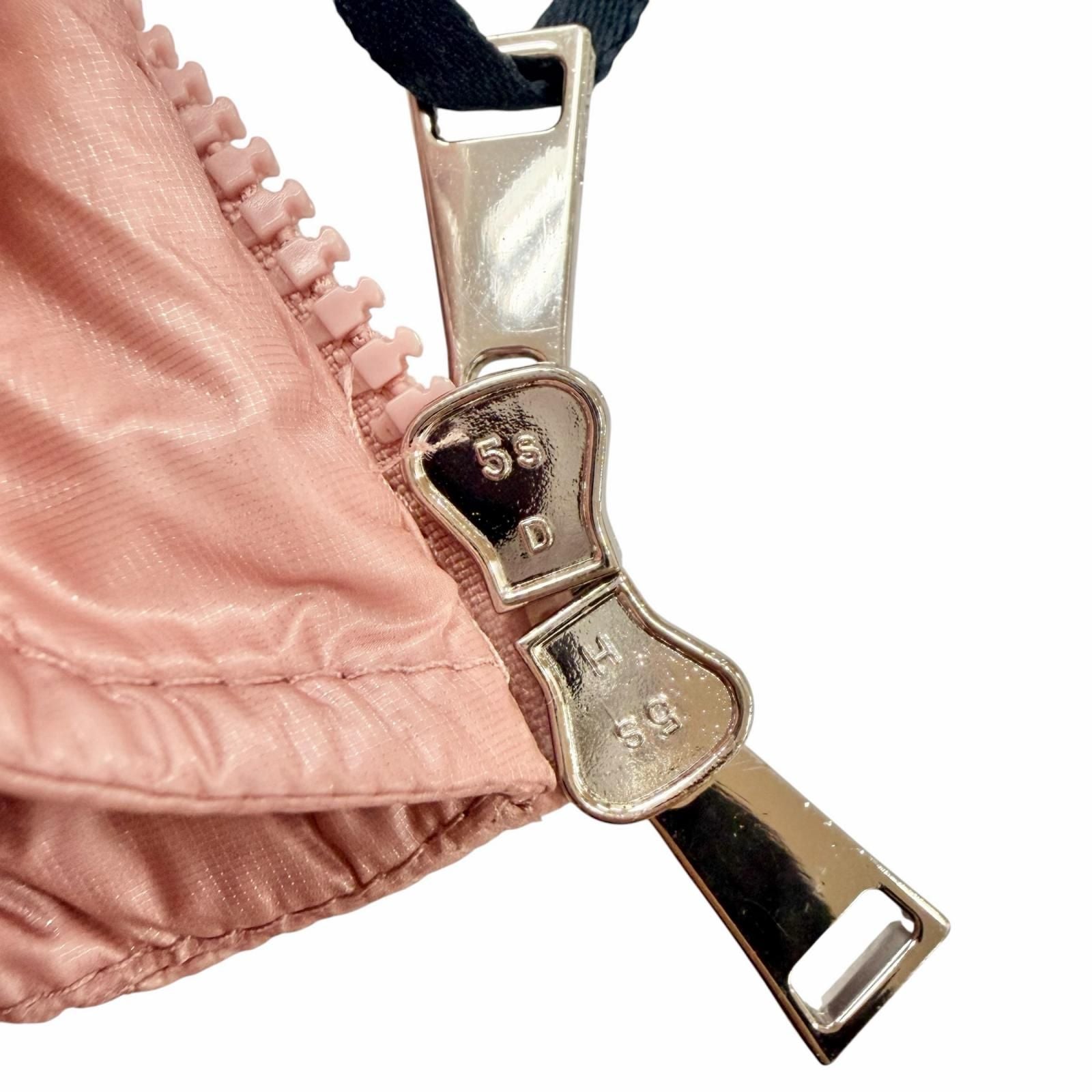 Moncler Anthon Logo Patch with Hood Down Jacket Pink 0 Hanger — view 7