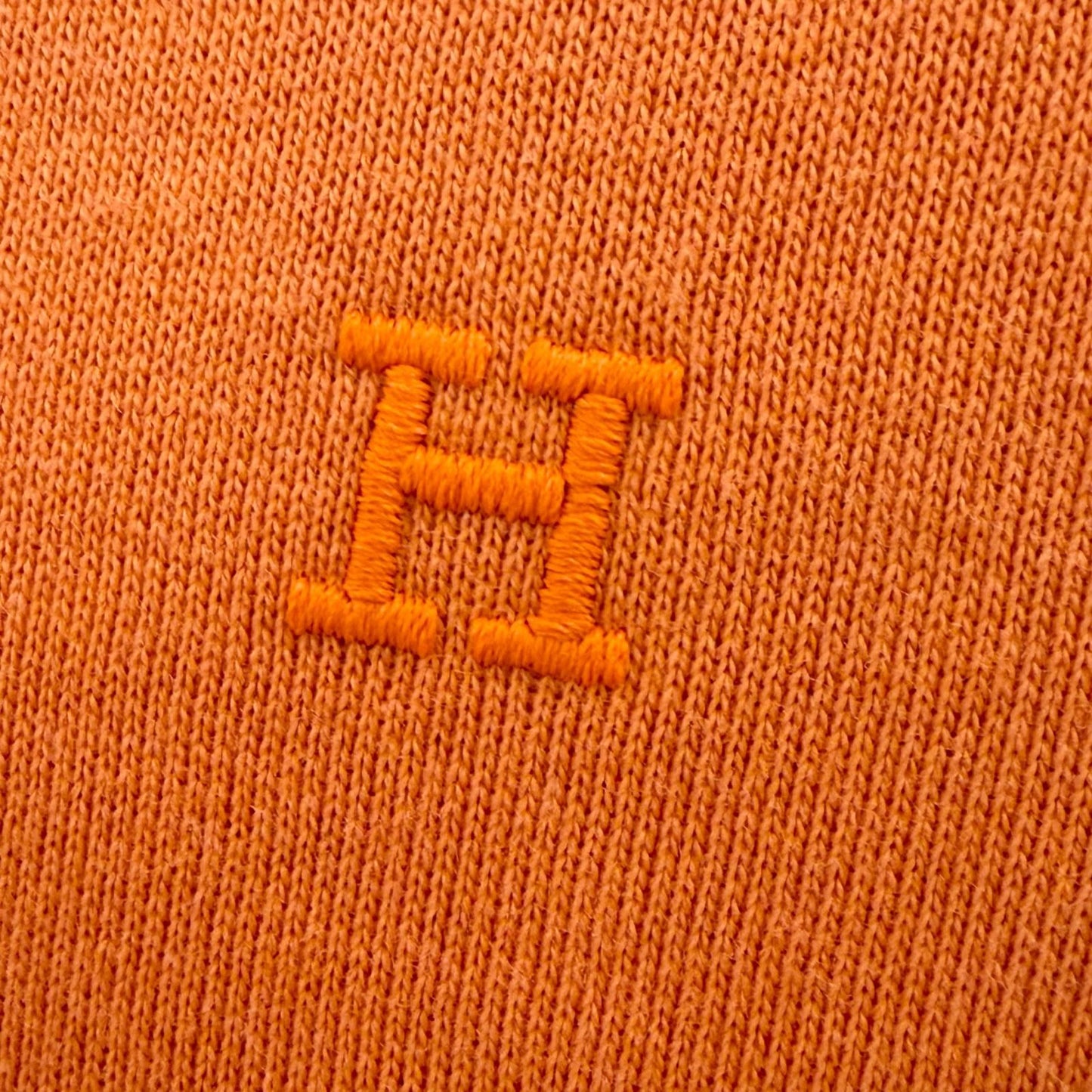 Hermes Cotton 100% Logo Embroidery Series Button Brushed Lining Jacket Stadium — view 7