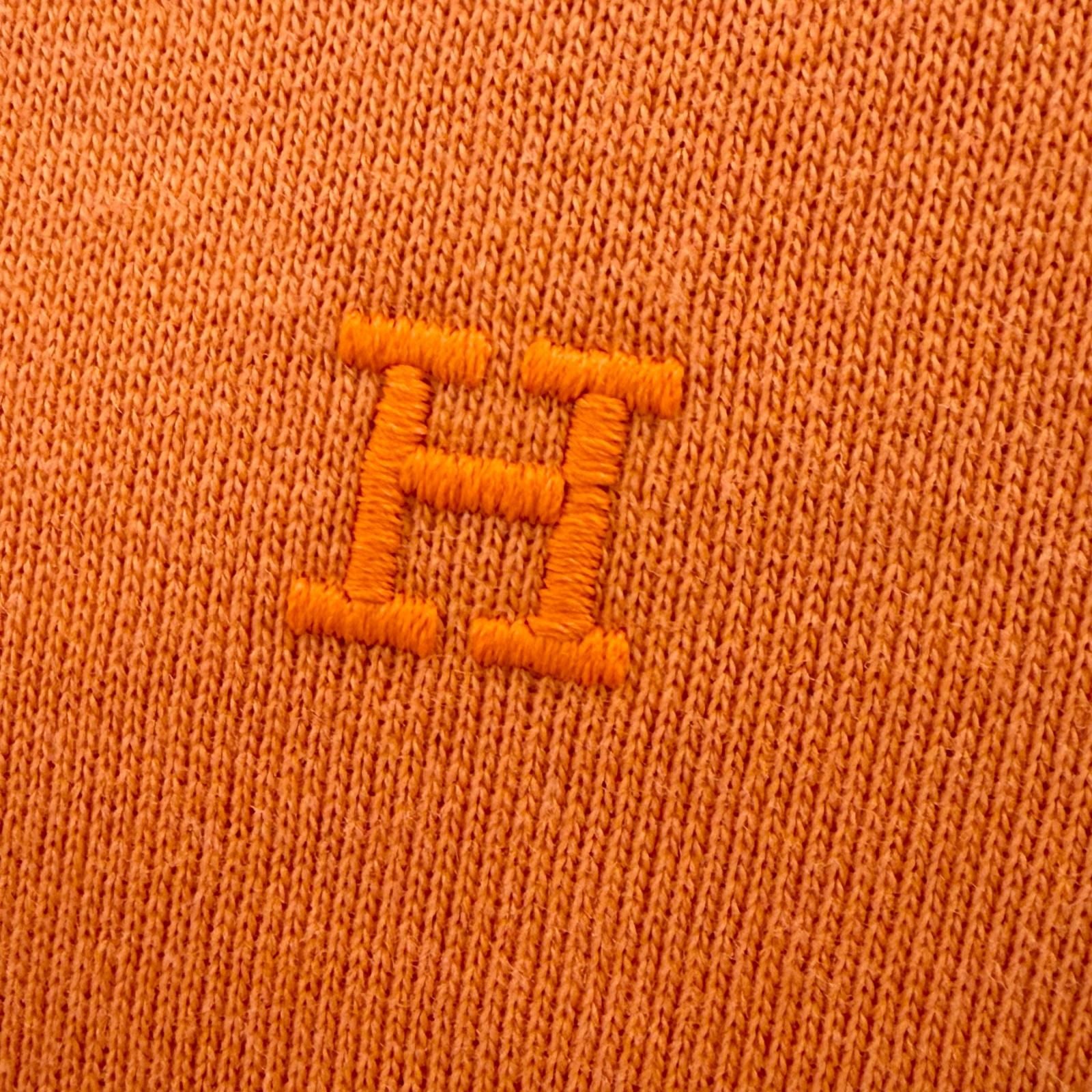 Hermes Cotton 100% Logo Embroidery Series Button Brushed Lining Jacket Stadium — view 7