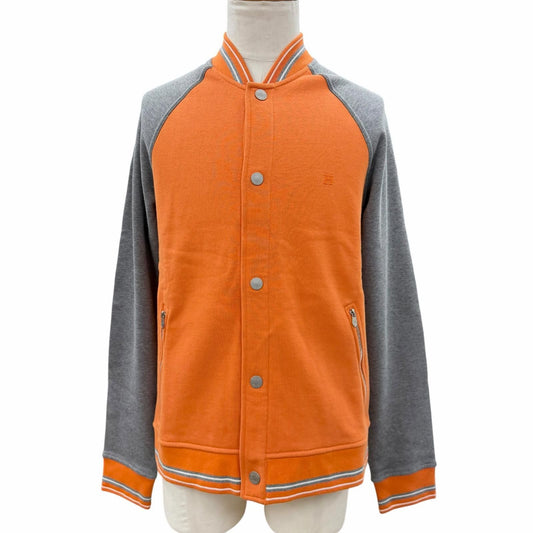 Hermes Cotton 100% Logo Embroidery Series Button Brushed Lining Jacket Stadium