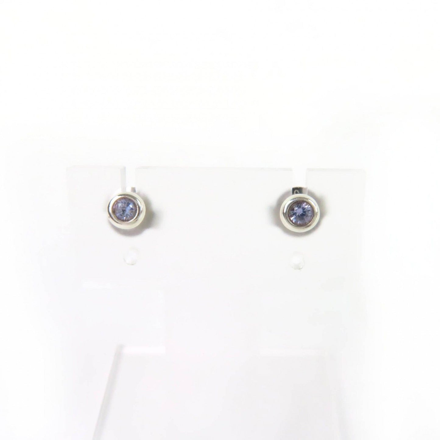 Tiffany & Co Elsa Peretti Color by the Yard Earrings Tanzanite Silver Light Blue