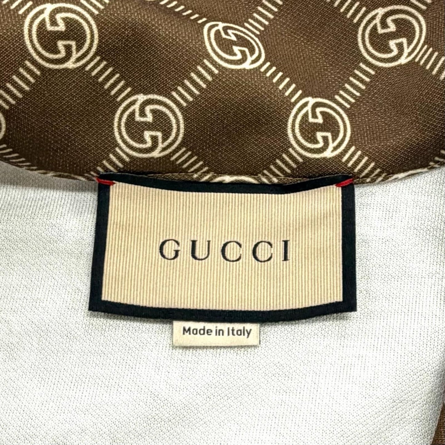 Gucci Interlocking All Over Pattern Web Line Dress Brown — view 7