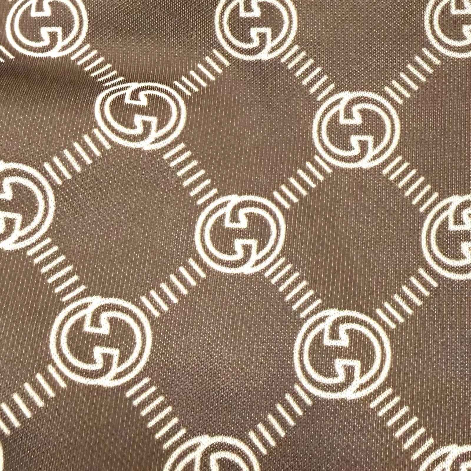 Gucci Interlocking All Over Pattern Web Line Dress Brown — view 6