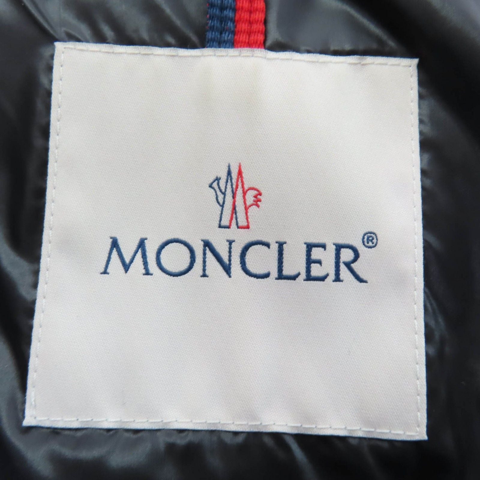Moncler Torcon Wool Cashmere Logo Patch Down Coat Gray 3 Hanger — view 9