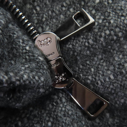 Moncler Torcon Wool Cashmere Logo Patch Down Coat Gray 3 Hanger — view 8