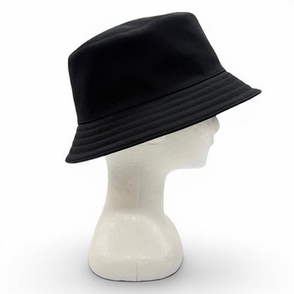 Hermes Cotton 100% Red Striped Hat Bucket Hat Dark Navy 59 — view 6