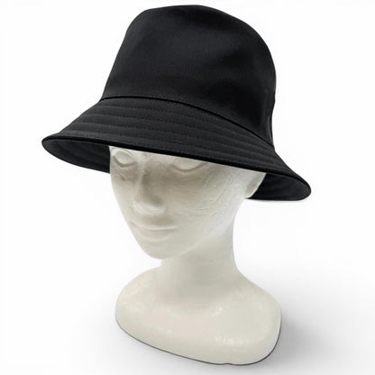 Hermes Cotton 100% Red Striped Hat Bucket Hat Dark Navy 59 — view 3