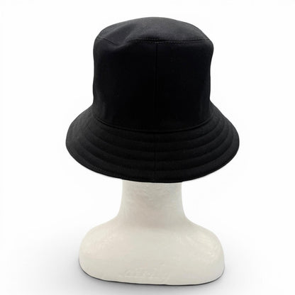 Hermes Cotton 100% Red Striped Hat Bucket Hat Dark Navy 59 — view 5