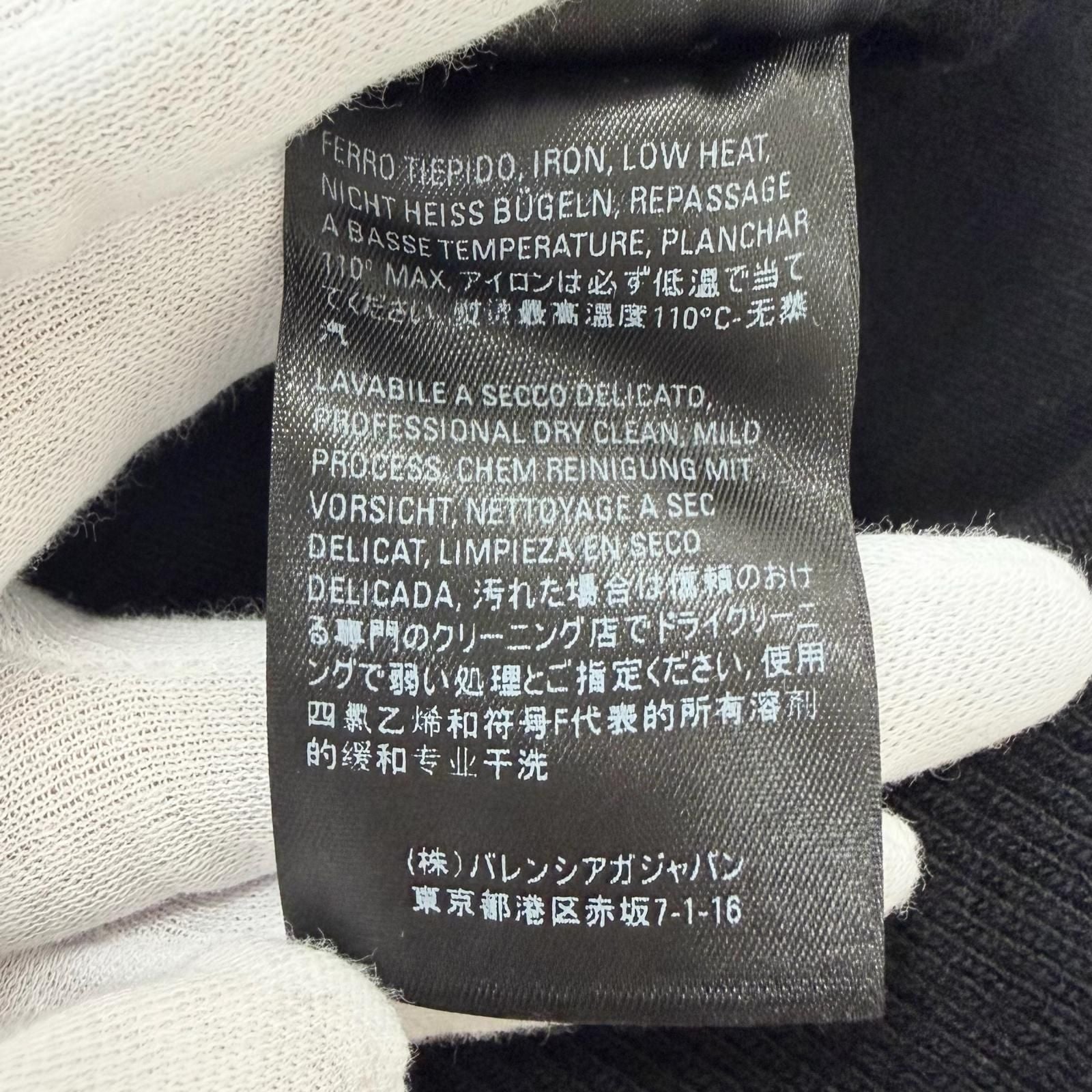 Balenciaga BB Logo Embroidery Crew Neck Oversize Sweater Black — view 9