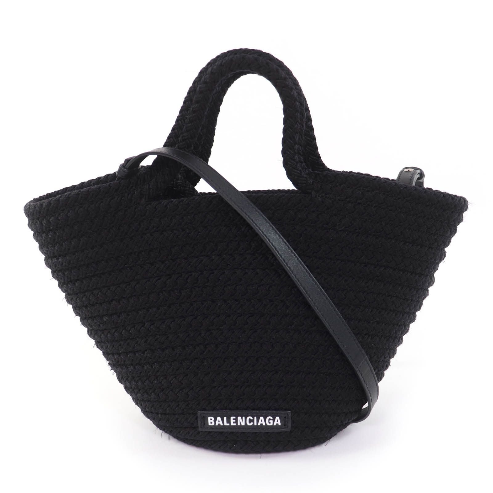 Balenciaga Ibiza Small Leather 2-Way Shoulder Bag Black