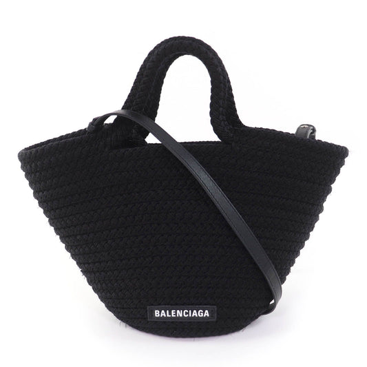 Balenciaga Ibiza Small Leather 2-Way Shoulder Bag Black