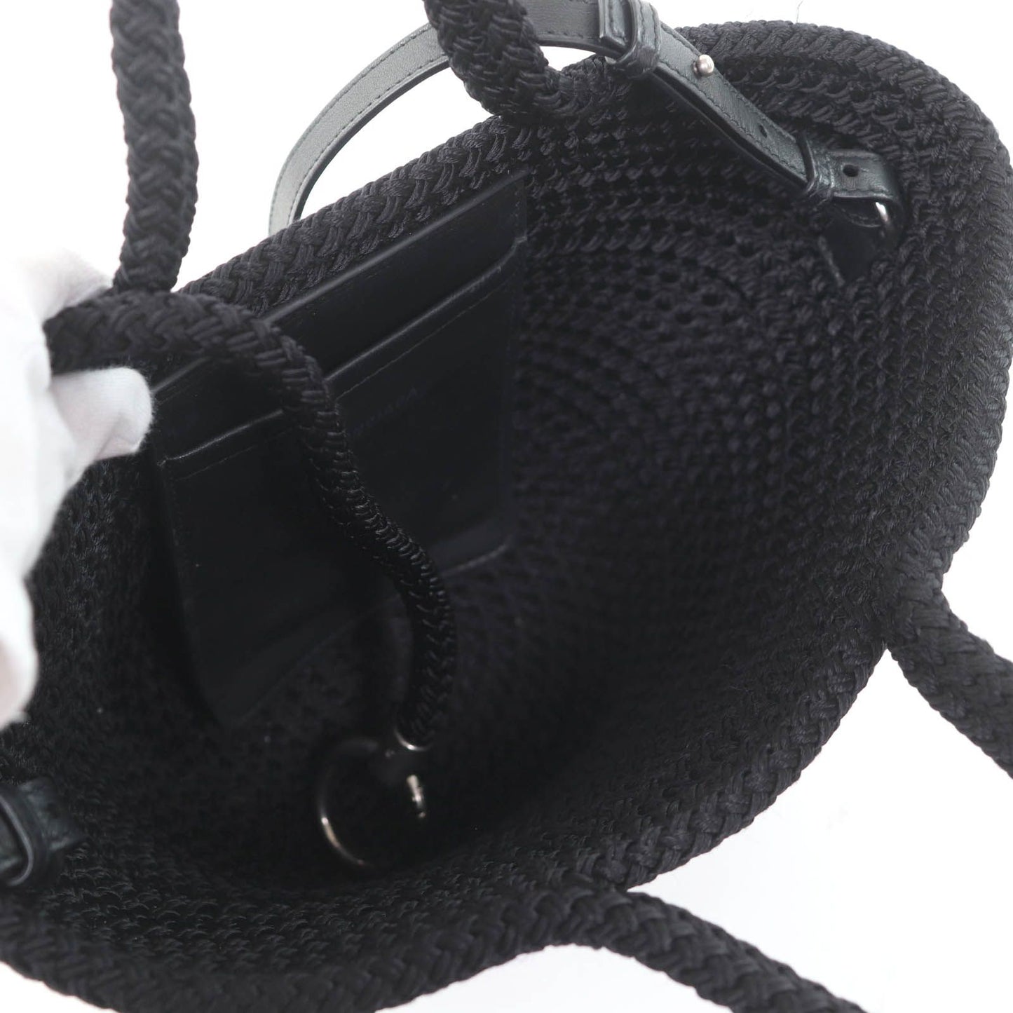 Balenciaga Ibiza Small Leather 2-Way Shoulder Bag Black — view 8