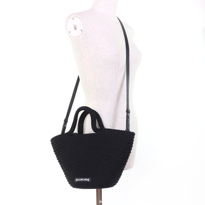 Balenciaga Ibiza Small Leather 2-Way Shoulder Bag Black — view 9