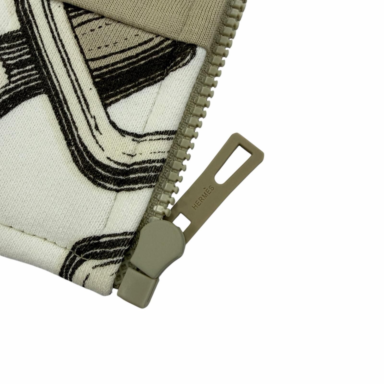 Hermes Kaleidoscope Effect Cotton 100% Jacket Beige 38 — view 7