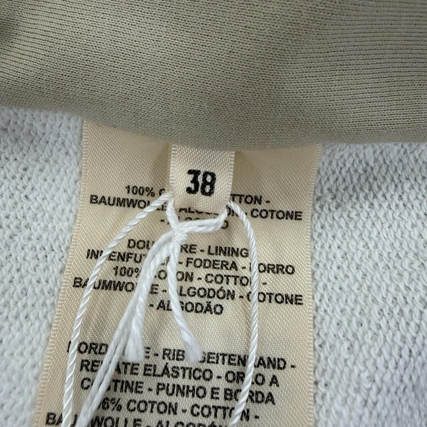 Hermes Kaleidoscope Effect Cotton 100% Jacket Beige 38 — view 9