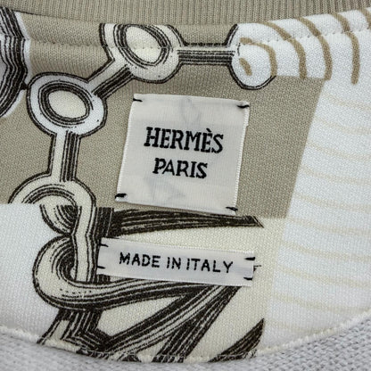Hermes Kaleidoscope Effect Cotton 100% Jacket Beige 38 — view 8