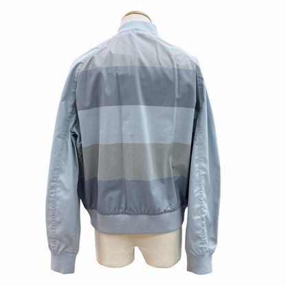 Hermes Bords Cotes Cambridge Striped Pattern Series Button Jacket Light Blue 50 — view 4