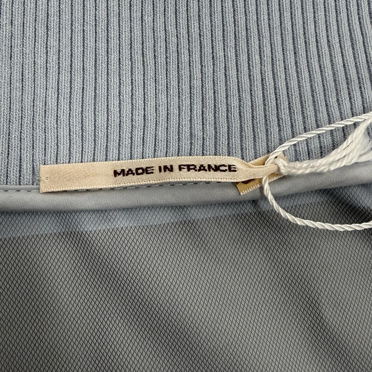 Hermes Bords Cotes Cambridge Striped Pattern Series Button Jacket Light Blue 50 — view 8