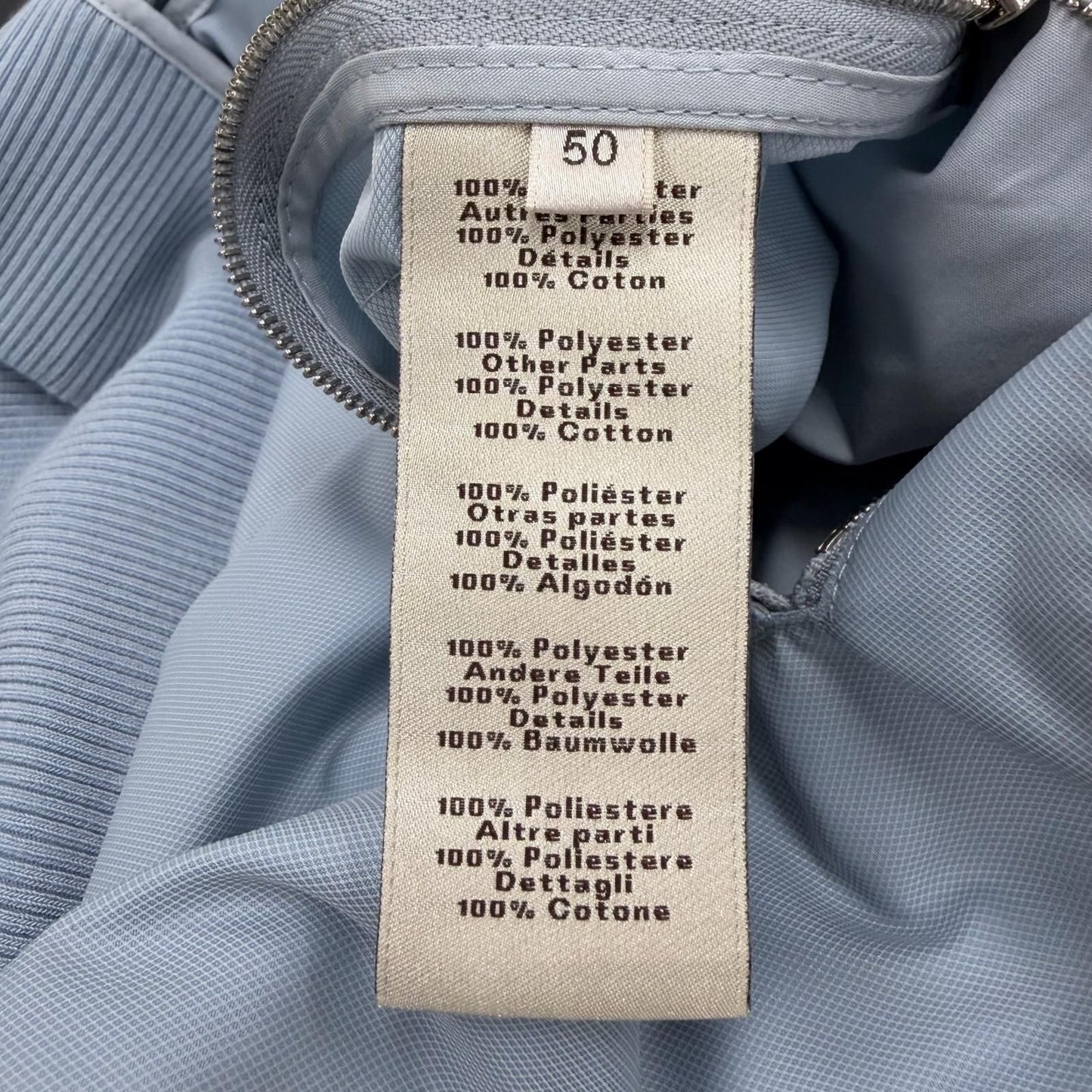 Hermes Bords Cotes Cambridge Striped Pattern Series Button Jacket Light Blue 50 — view 9