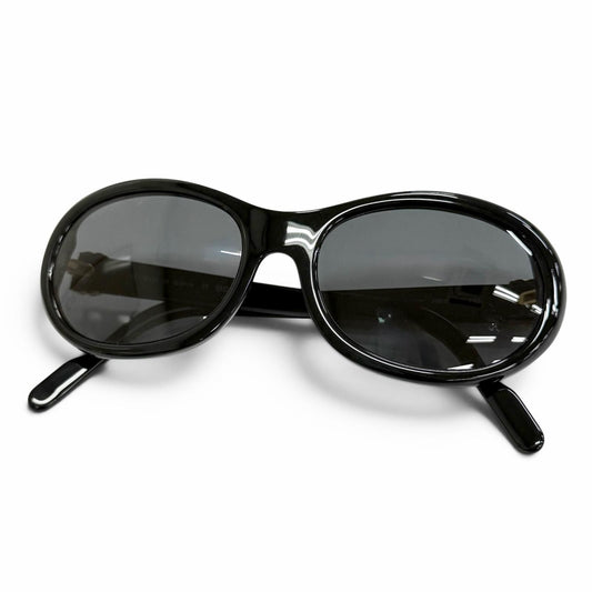 Cartier Vintage Trinity Oval Sunglasses Eyewear Black Gold