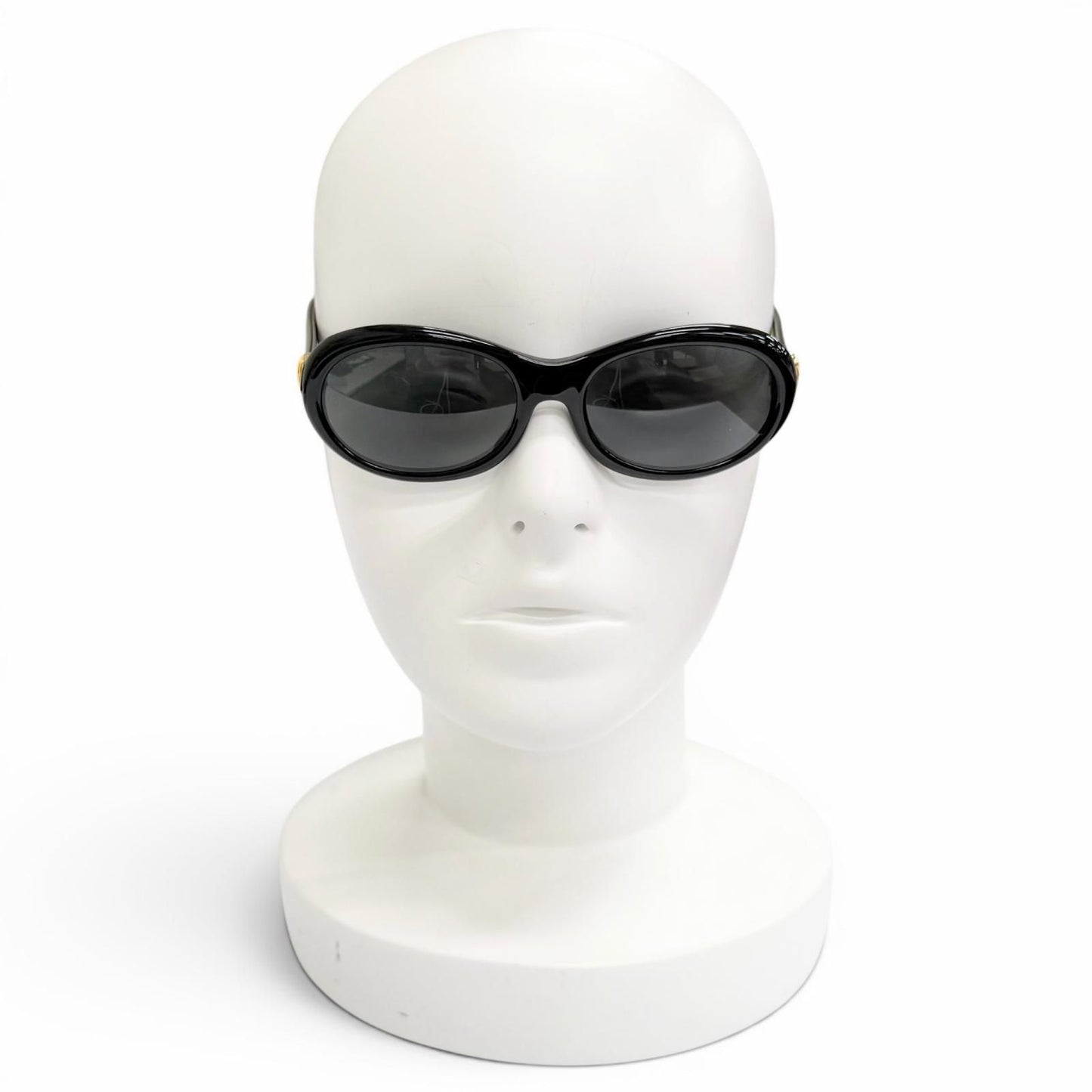 Cartier Vintage Trinity Oval Sunglasses Eyewear Black Gold — view 2