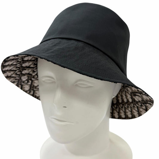 Dior Teddy-d Trotter Pattern Reversible Bucket Hat Black 56