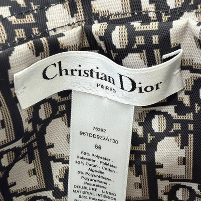 Dior Teddy-d Trotter Pattern Reversible Bucket Hat Black 56 — view 5