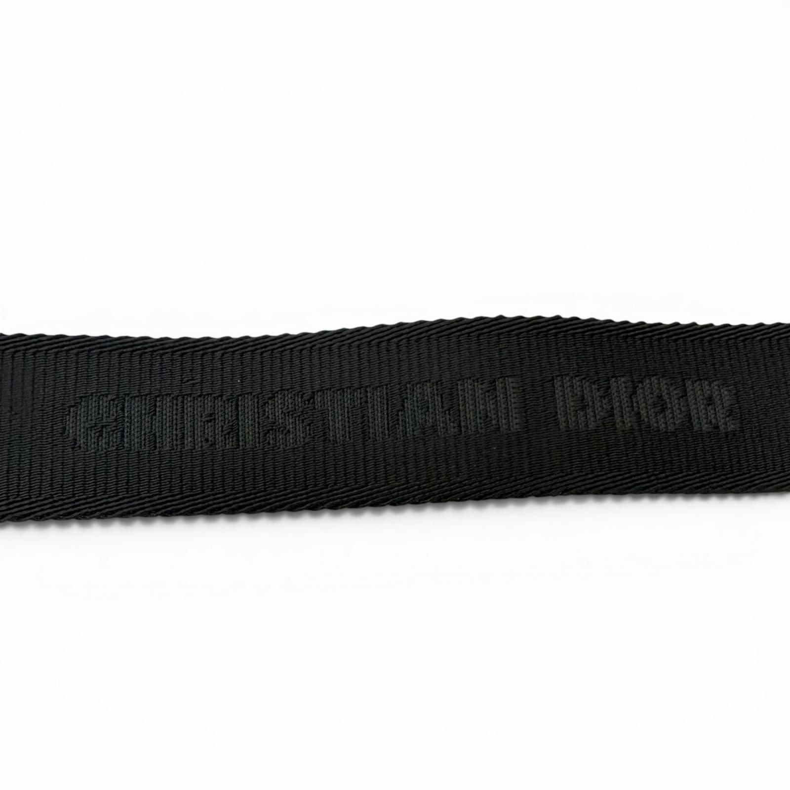 Dior Homme Logo Silver Pin Buckle Belt Black Recommended — view 8