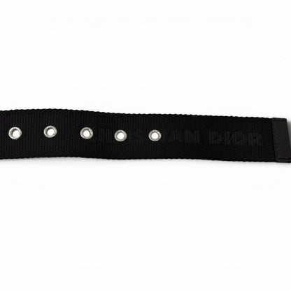 Dior Homme Logo Silver Pin Buckle Belt Black Recommended — view 5