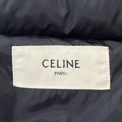 Celine Logo Print Western Down Jacket Puffer Black 46 — view 8