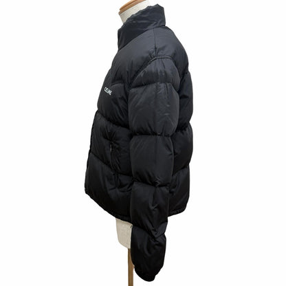 Celine Logo Print Western Down Jacket Puffer Black 46 — view 3