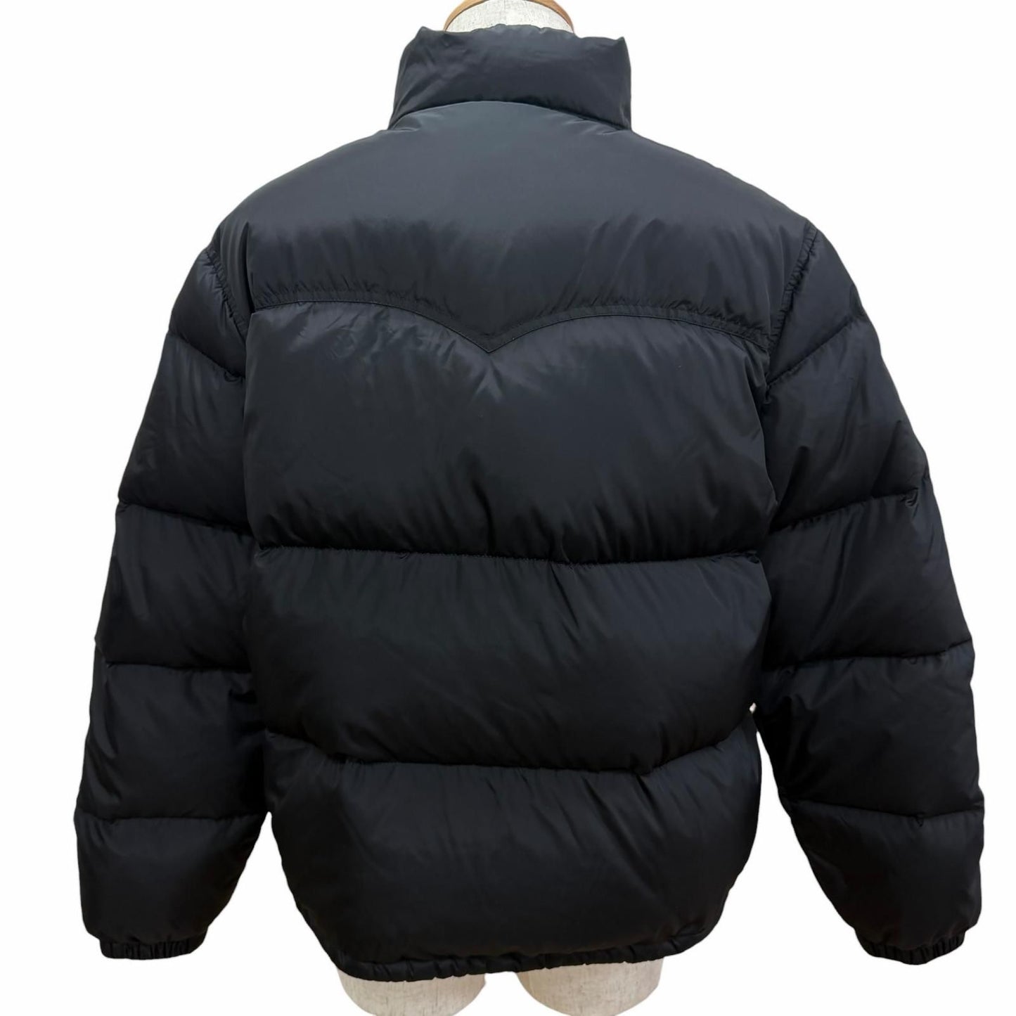 Celine Logo Print Western Down Jacket Puffer Black 46 — view 4