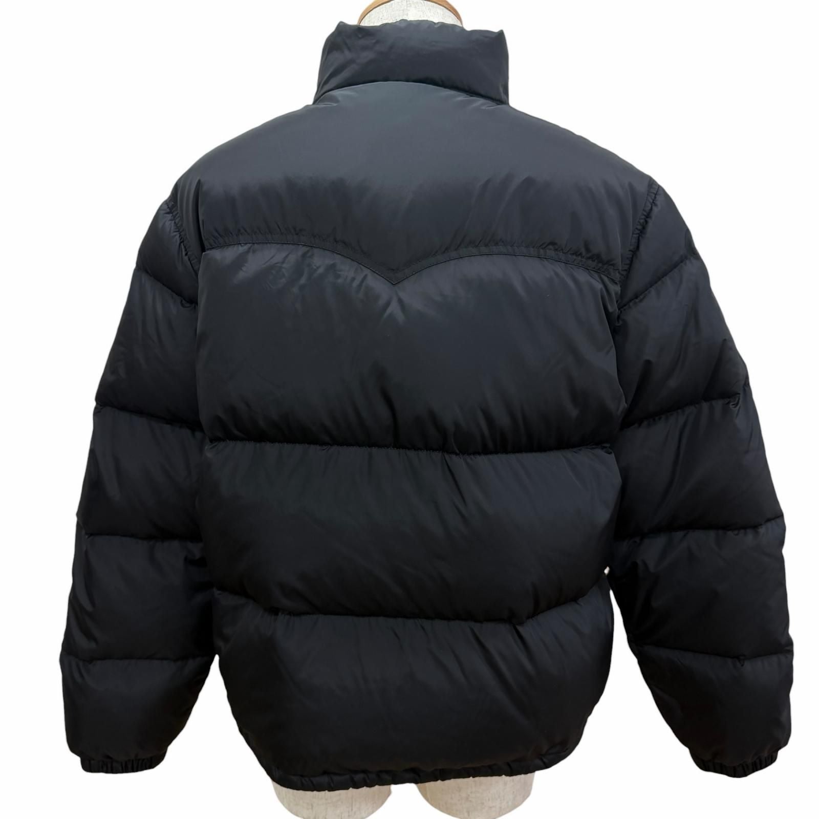 Celine Logo Print Western Down Jacket Puffer Black 46 — view 4