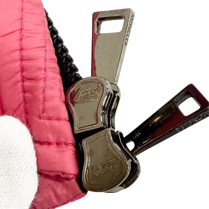 Moncler Glyco Logo Patch Hooded Zip Up Vest Pink 1 Recommended — view 8