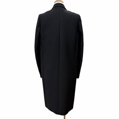 Celine 2 Phoebe Philo Era Crombie Wool Long Coat Black 34 — view 3