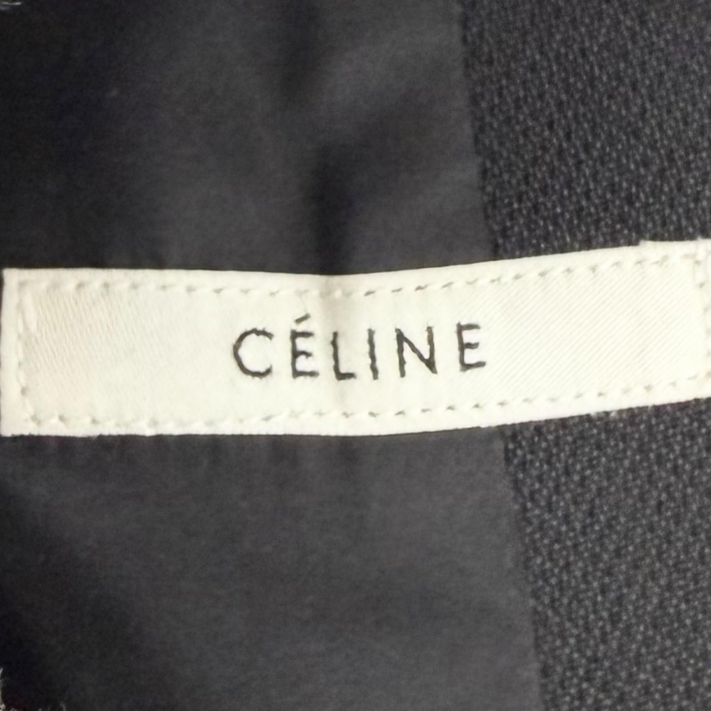 Celine 2 Phoebe Philo Era Crombie Wool Long Coat Black 34 — view 6