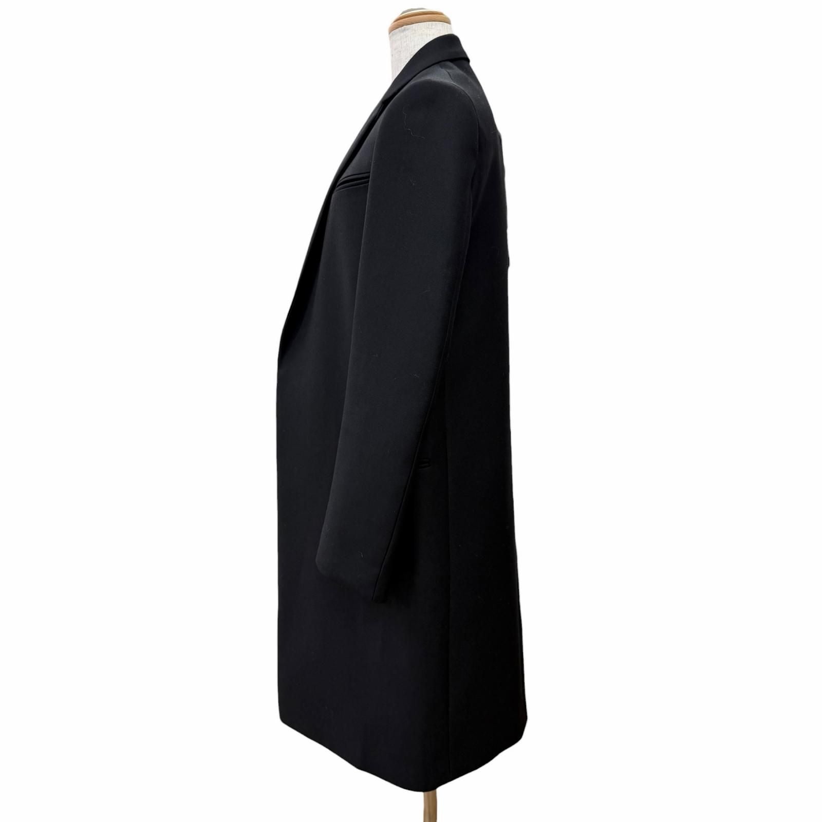 Celine 2 Phoebe Philo Era Crombie Wool Long Coat Black 34 — view 2