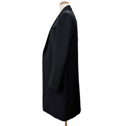 Celine 2 Phoebe Philo Era Crombie Wool Long Coat Black 34 — view 2