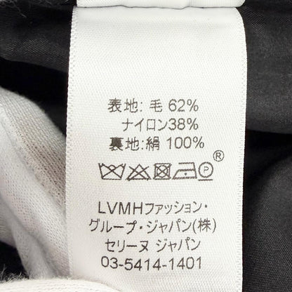 Celine 2 Phoebe Philo Era Crombie Wool Long Coat Black 34 — view 9