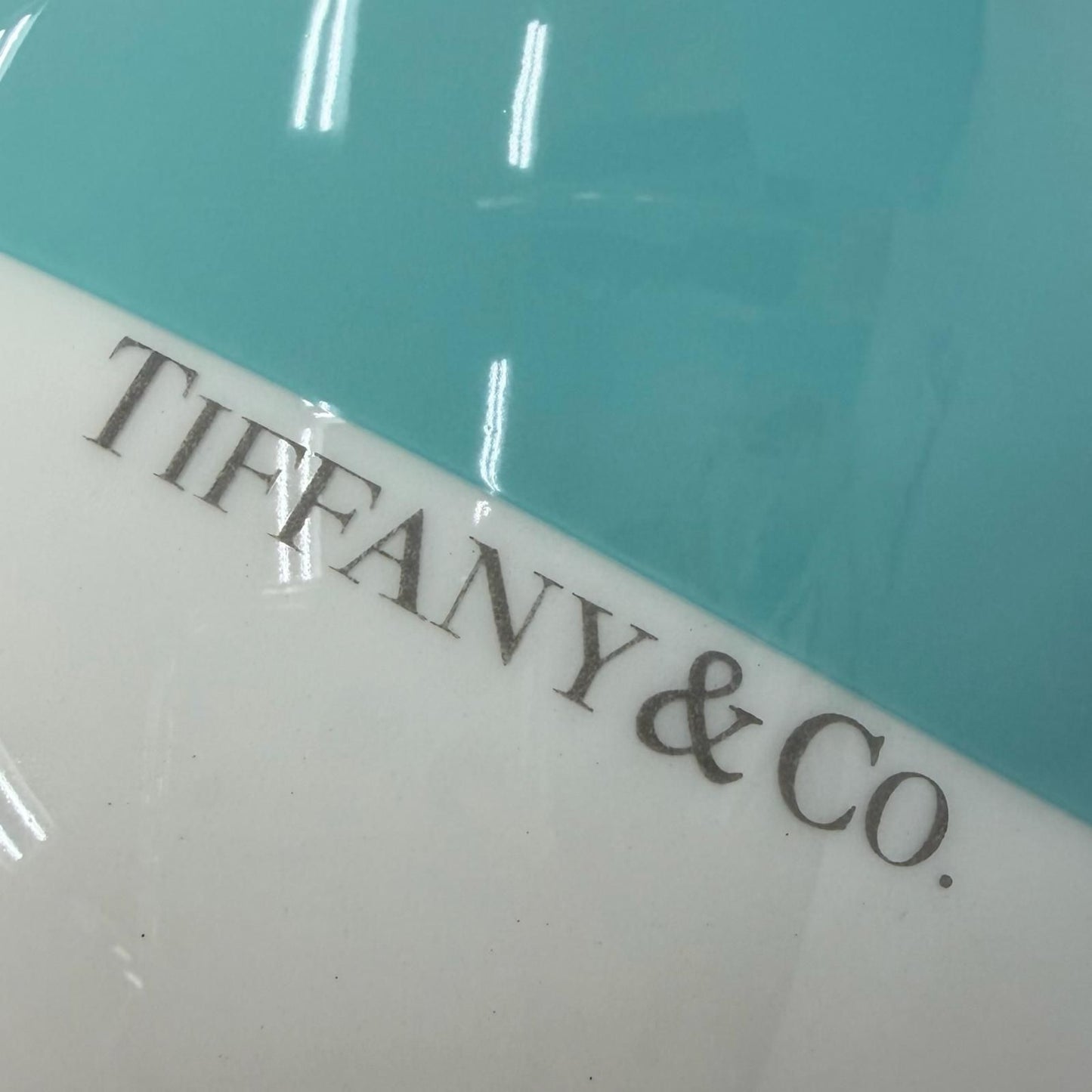 Tiffany & Co Piggy Bank Ceramic Logo Interior Blue White — view 9