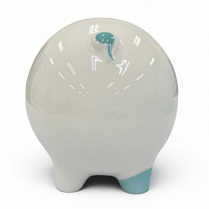 Tiffany & Co Piggy Bank Ceramic Logo Interior Blue White — view 6