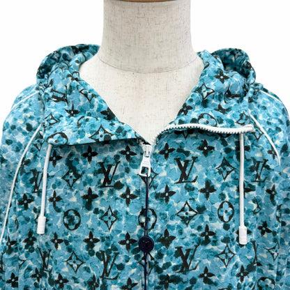 Louis Vuitton Monogram Printed Windbreaker Jacket Blue 52 — view 2
