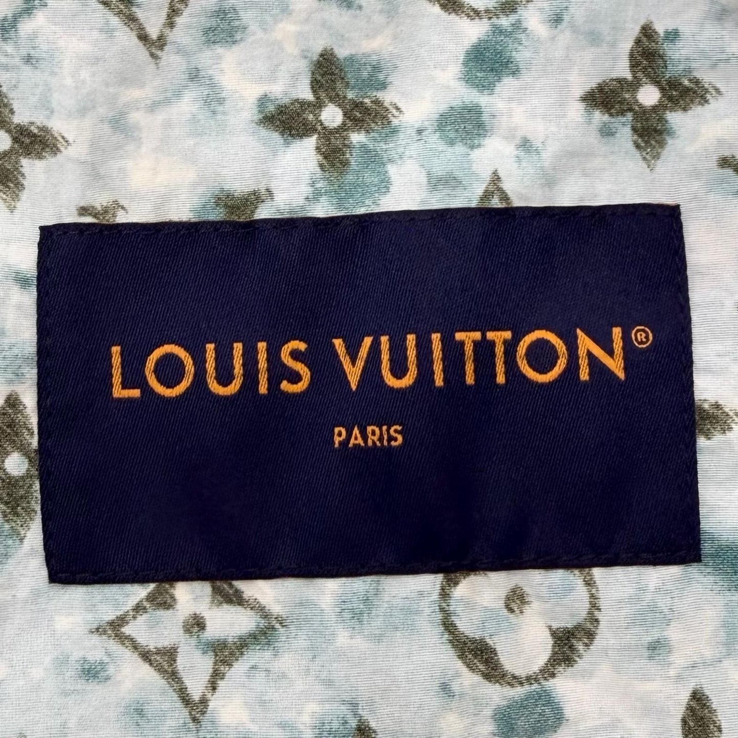 Louis Vuitton Monogram Printed Windbreaker Jacket Blue 52 — view 8
