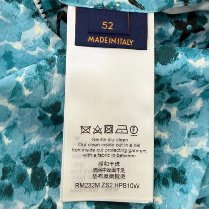 Louis Vuitton Monogram Printed Windbreaker Jacket Blue 52 — view 9