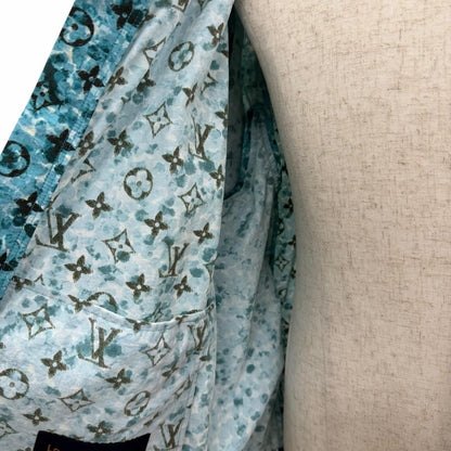 Louis Vuitton Monogram Printed Windbreaker Jacket Blue 52 — view 5