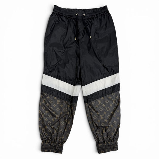 Louis Vuitton Monogram Color Block Jogging Pants Black 34