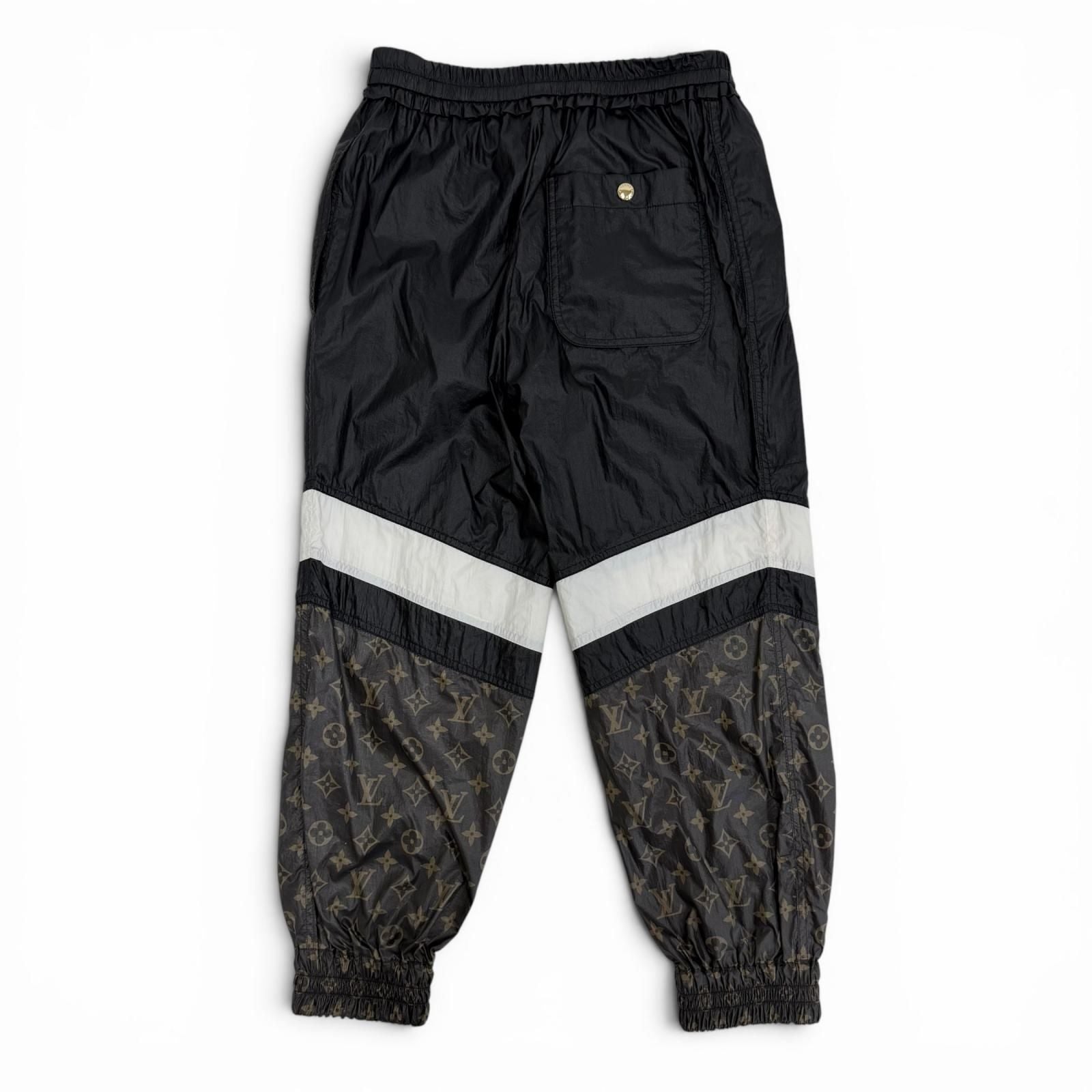 Louis Vuitton Monogram Color Block Jogging Pants Black 34 — view 2