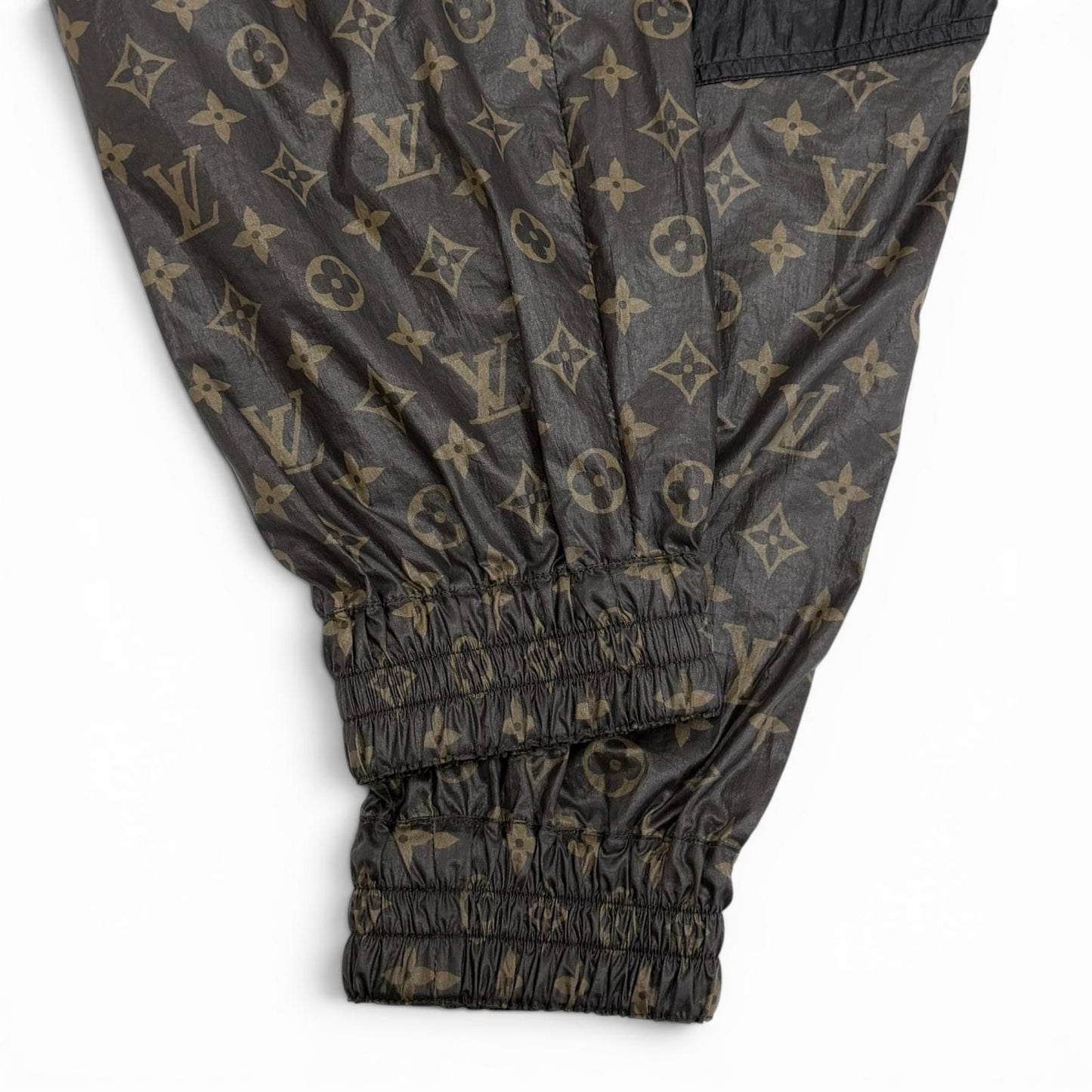 Louis Vuitton Monogram Color Block Jogging Pants Black 34 — view 5